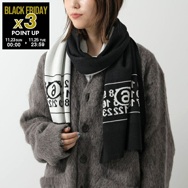 楽天市場】MM6 エムエムシックス メゾンマルジェラ マフラー S52TE0054