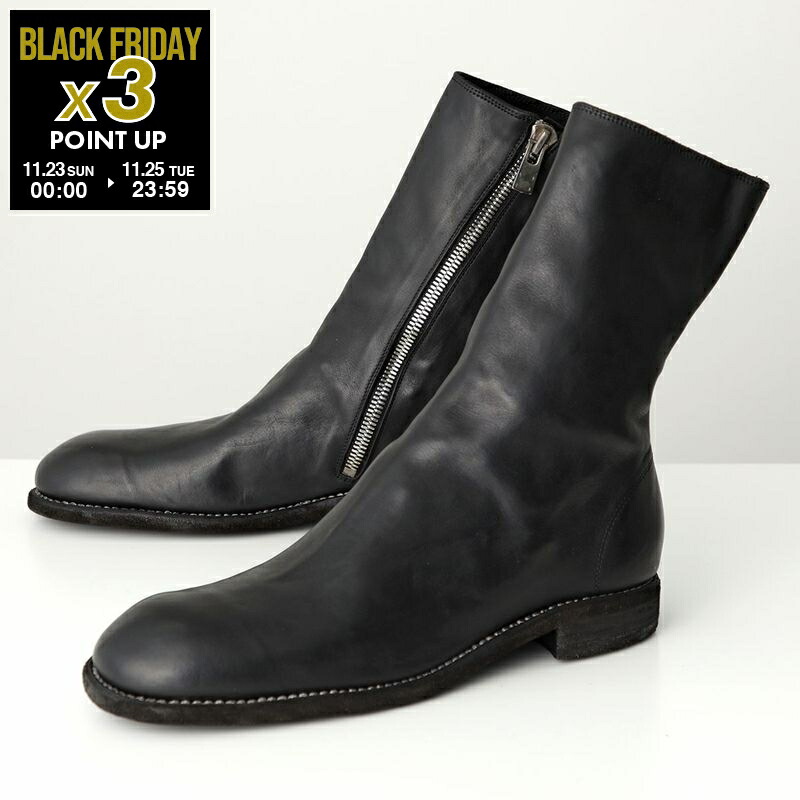 GUIDIグイディ PL2 フロントジップブーツ サイズ45 (28.5cm) GUIDI グイディ フロントジップブーツ PL2 メンズ ホースレザー フル