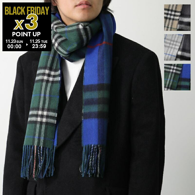 星旅蒼　BURBERRY　カシミア100%　メガチェックマフラー 星旅蒼 BURBERRY カシミア100% メガチェックマフラー 星旅蒼 BURBERRY