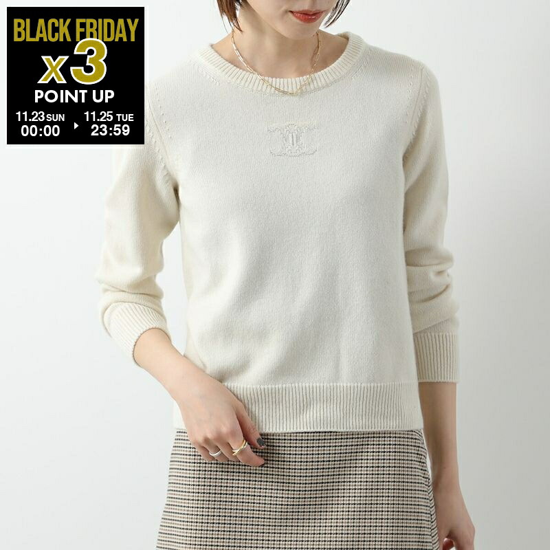 楽天市場】CELINE セリーヌ ニット PULL COL ROND BOXY TRIOMPHE