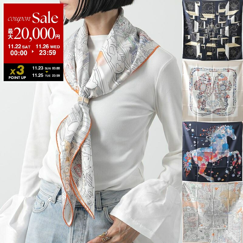 楽天市場】HERMES エルメス スカーフ CARRE カレH 80×80 エクス