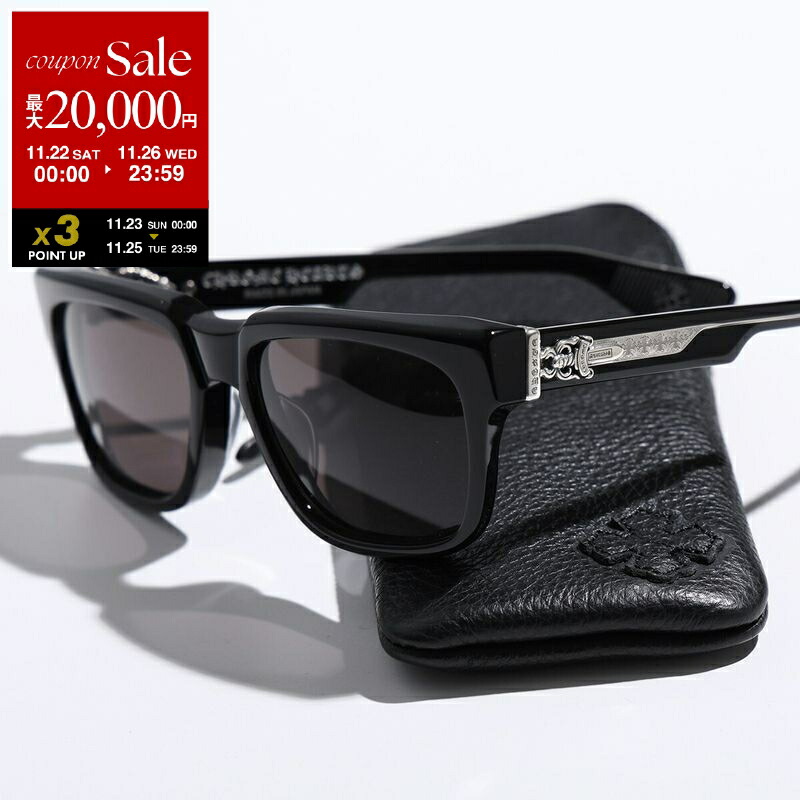 クロムハーツ　サングラス クロムハーツ フローラル クロス スクエア メガネ サングラス (CHROME