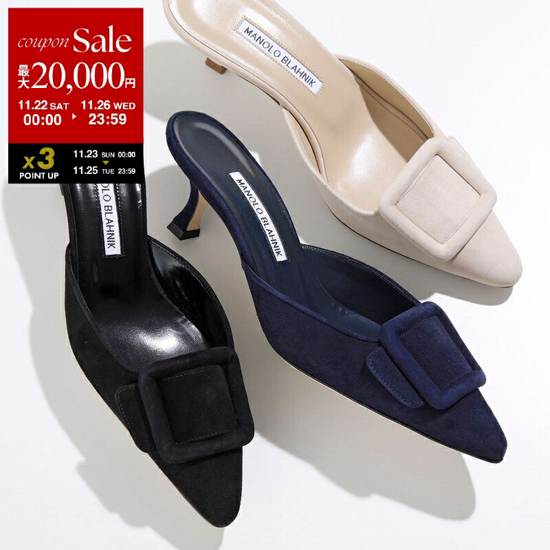 楽天市場】マノロブラニク パンプス ハンギシ ジュエルバックル