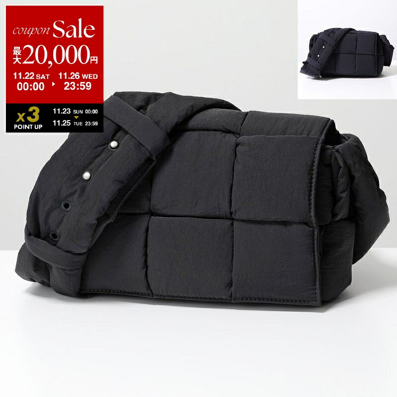 ボッテガヴェネタ　スモール パデッド カセット ショルダーバッグ　ブラック 350628253_1.jpg