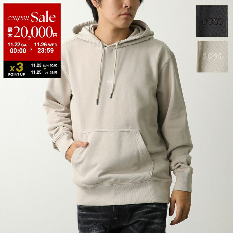 楽天市場】ヒューゴボス Hugo Boss ウェバシクルー・パーカー