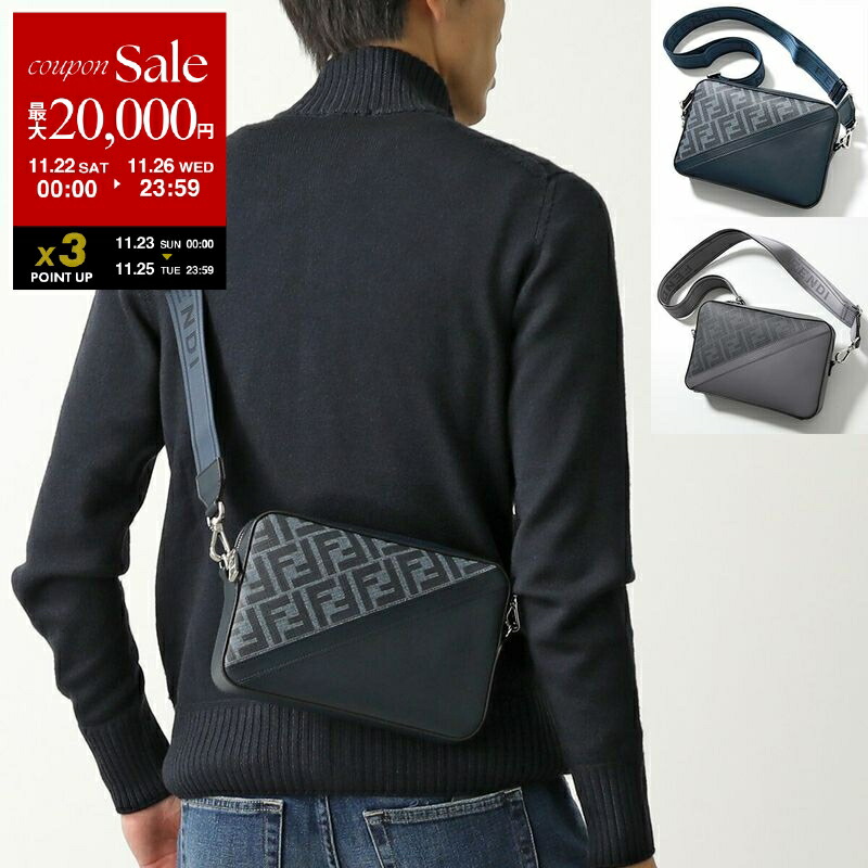 FENDI FFロゴ メッセンジャーバッグ FENDI / フェンディ FFロゴ メッセンジャー ショルダーバッグ デニム