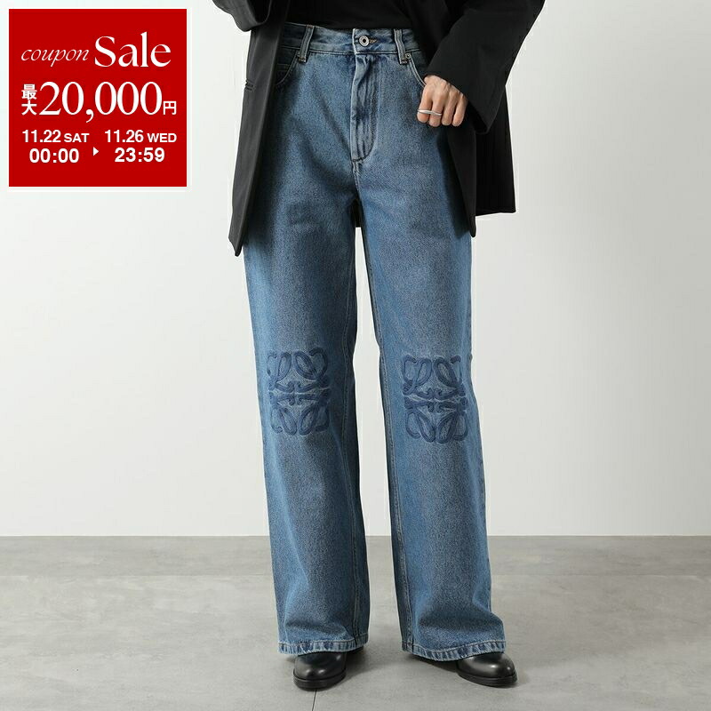 楽天市場】LOEWE ロエベ ジーンズ ANAGRAM BAGGY アナグラム バギー