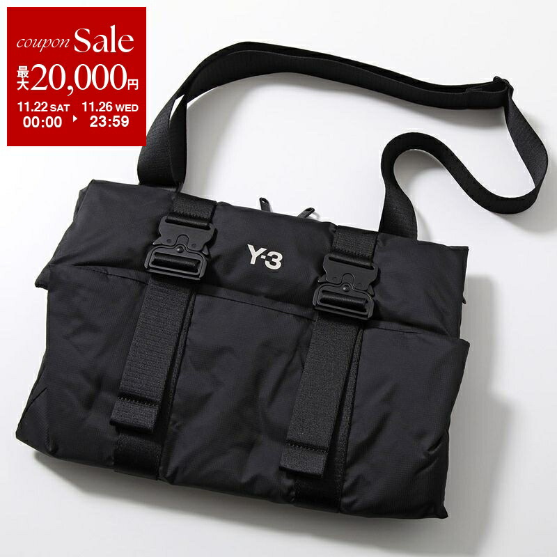 Y-3 ブラック ショルダーバッグ ワイスリー Y-3 Y-3 ショルダーバッグ Y-3 CROSS BODY BAG （BLACK