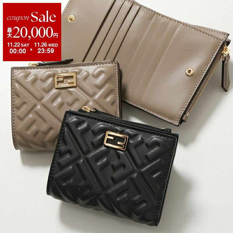 楽天市場】FENDI フェンディ 三つ折り財布 FFダイヤモンド 8M0480 ADYM