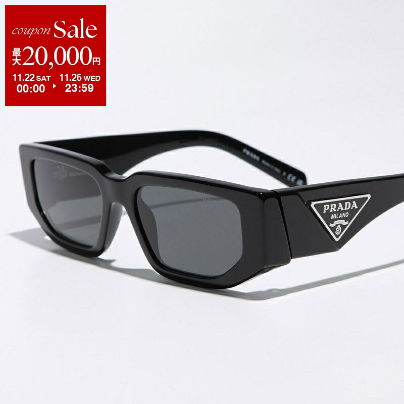PRADA プラダ SPR10Z-F サングラス ブラック. 極美品 PRADA プラダ サングラス SPR 10Z メンズ スクエア型 セルフレーム