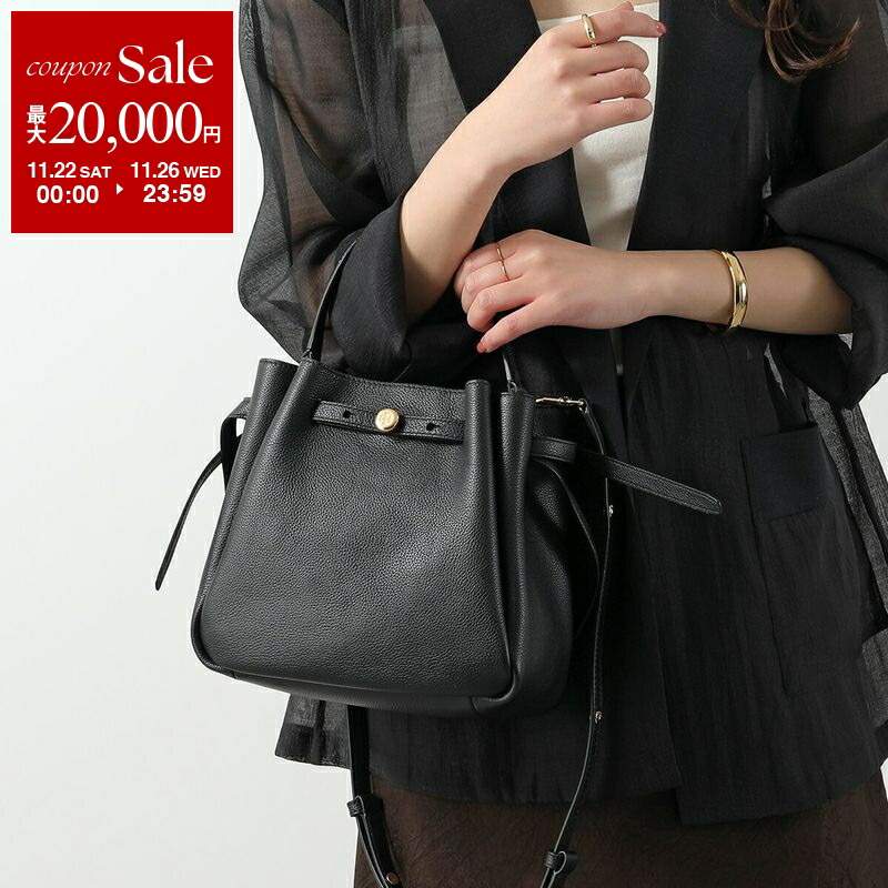 トリーバーチtoryburch Tモノグラム バケットバッグ　ブラック トリーバーチ TORY BURCH Tモノグラム レザー ミニ バケットバッグ