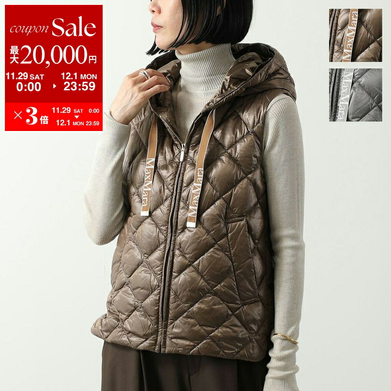 【SALE】 Max Mara ブラックダウンベスト（ファー付き） SALE】 Max Mara ブラックダウンベスト（ファー付き） 楽天市場