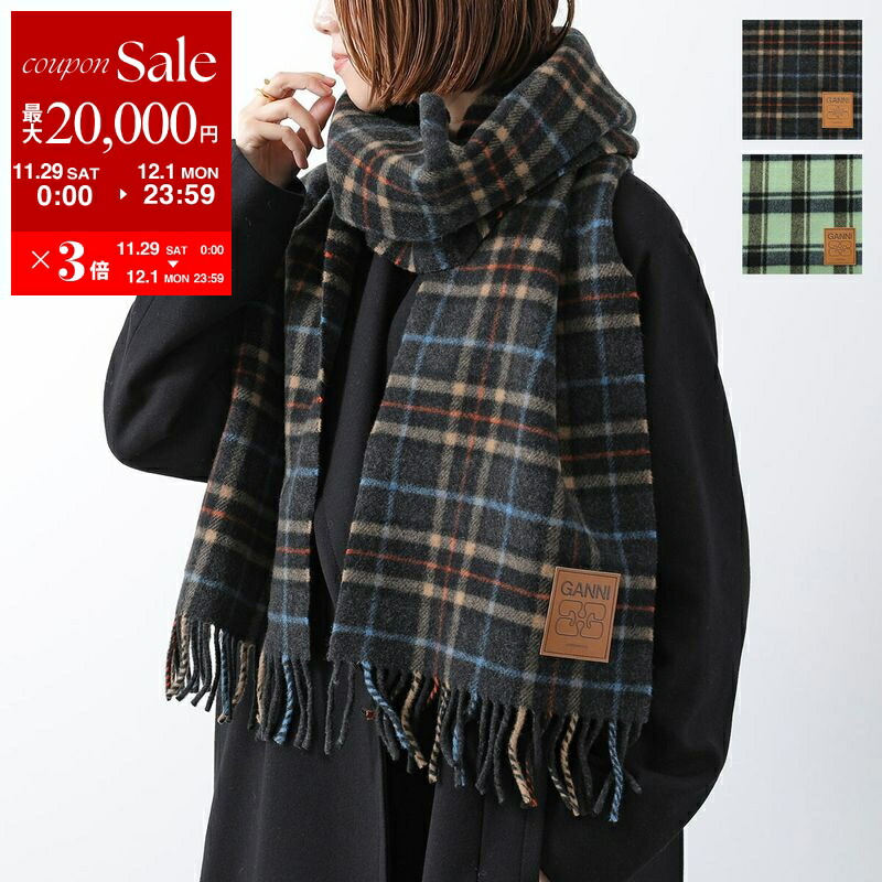 楽天市場】Barbour × GANNI バブアー ガニー コラボ マフラー LSC0455