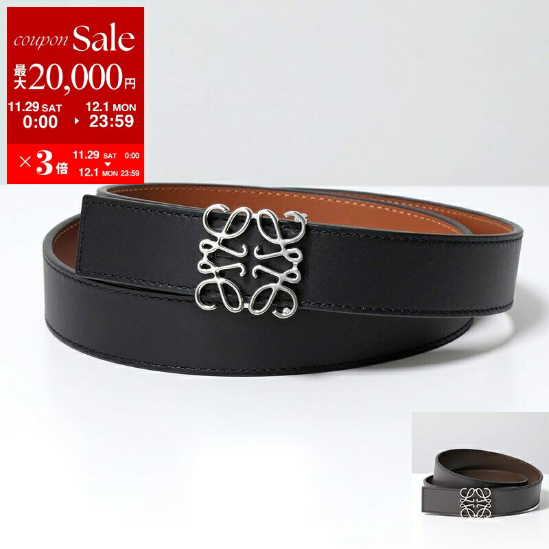 年末SALE！LOEWEロエベ アナグラムレザー製黒ベルト 楽天市場】【最大2万円OFFクーポン対象・12/4-20時～】LOEWE ロエベ