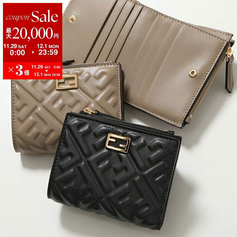 楽天市場】FENDI フェンディ 三つ折り財布 FFダイヤモンド 8M0480 ADYM