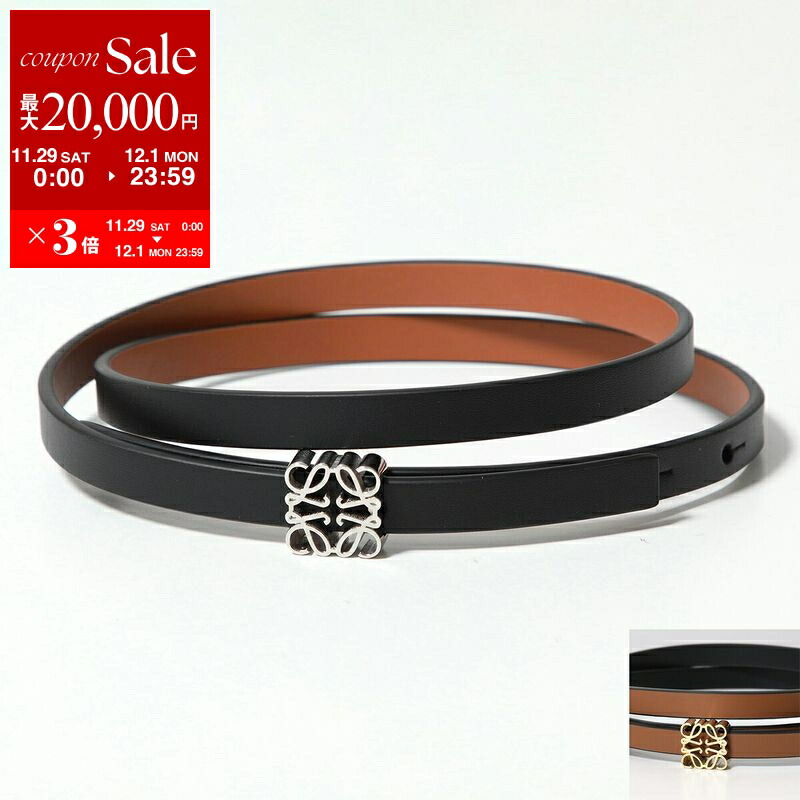 楽天市場】ロエベ ベルト リバーシブルアナグラム 4cm ブラック