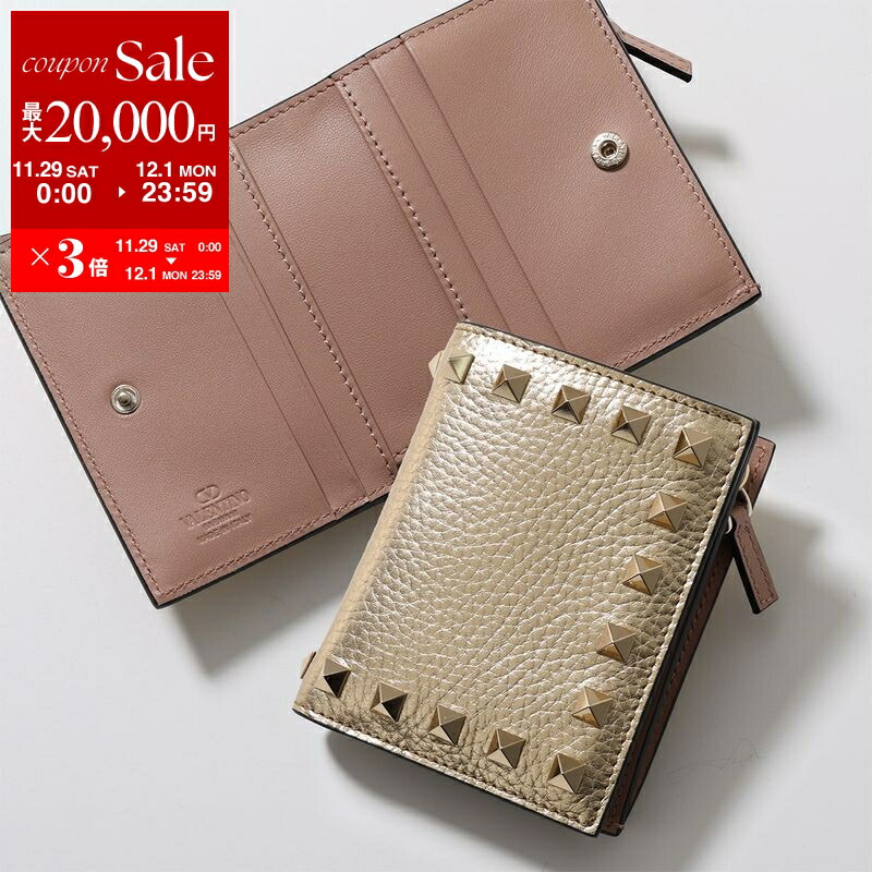 楽天市場】VALENTINO ヴァレンティノ 二つ折り財布 VLOGO Vロゴ