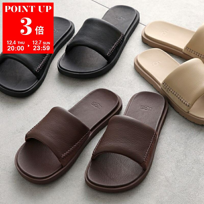 楽天市場】UGG アグ サンダル SEASIDE FLIP LEATHER 1102690 メンズ