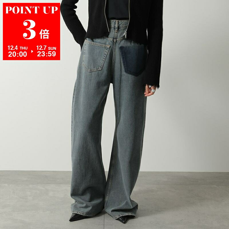 楽天市場】MM6 エムエムシックス メゾンマルジェラ ワイドデニムパンツ