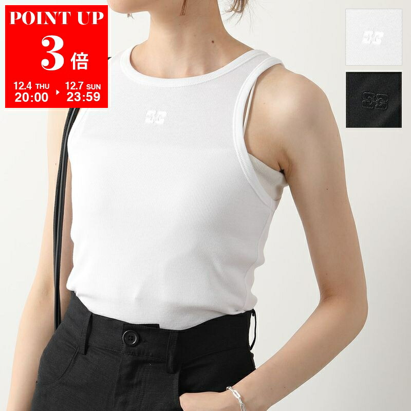 楽天市場】GANNI ガニー タンクトップ Melange Knit Sleeveless Top