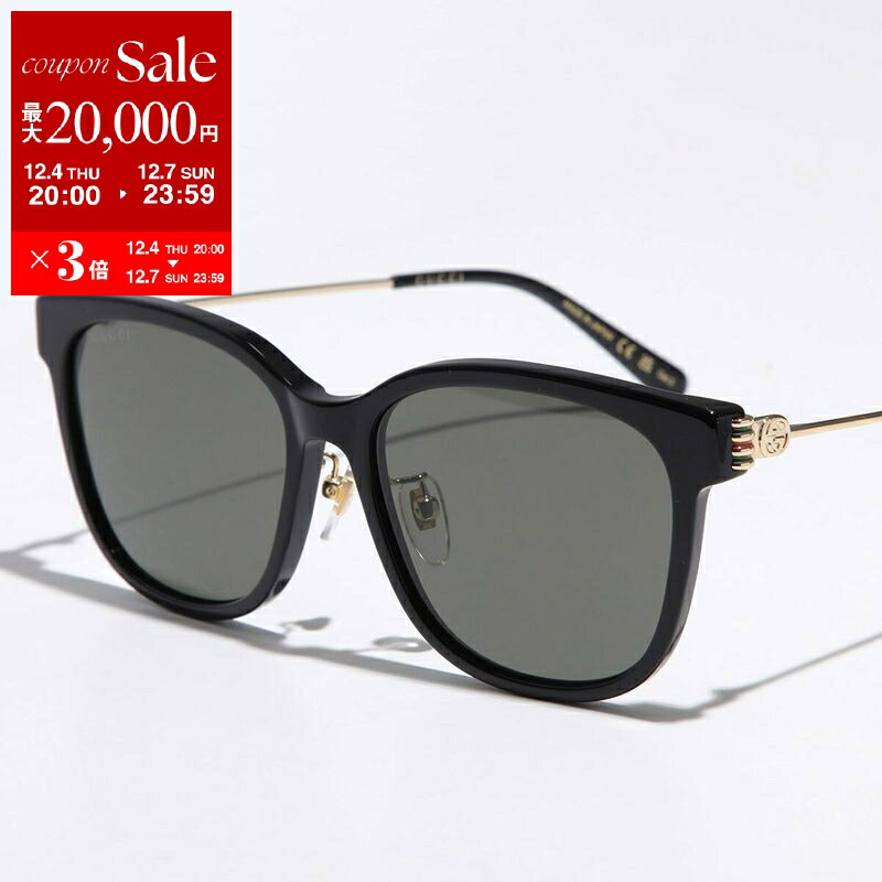 GUCCI（グッチ）サングラス　ブラック　ロゴ　レディース 楽天市場】GUCCI グッチ サングラス GG1826SK レディース スクエア型