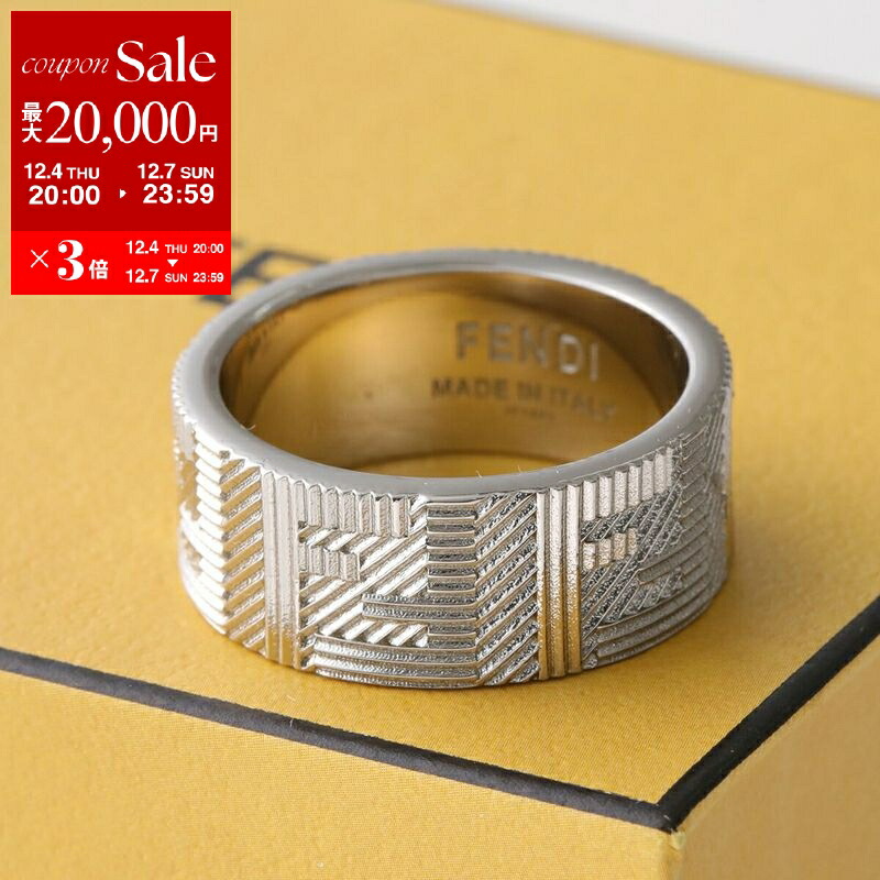 楽天市場】FENDI フェンディ リング 7AJ542 B08 メンズ ロゴ メタル