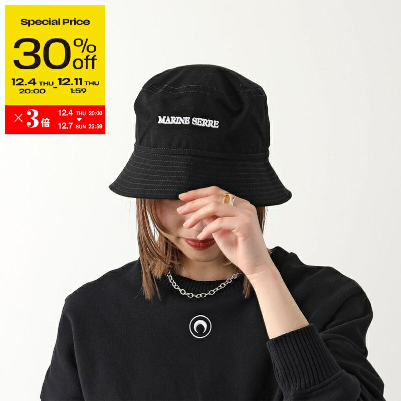 新品未使用　marine serre ロゴ　ハット 楽天市場】【8,000円OFFクーポン対象・12/4-20時～】Marine Serre