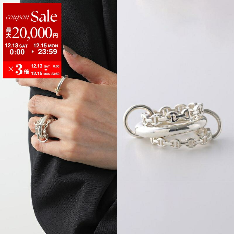 ホーセンブース　スピネリキルコリン　リング　シルバー　デイムリング　トライリンク SPINELLI KILCOLLIN（スピネッリキルコリン） × Hoorsenbuhs スピ