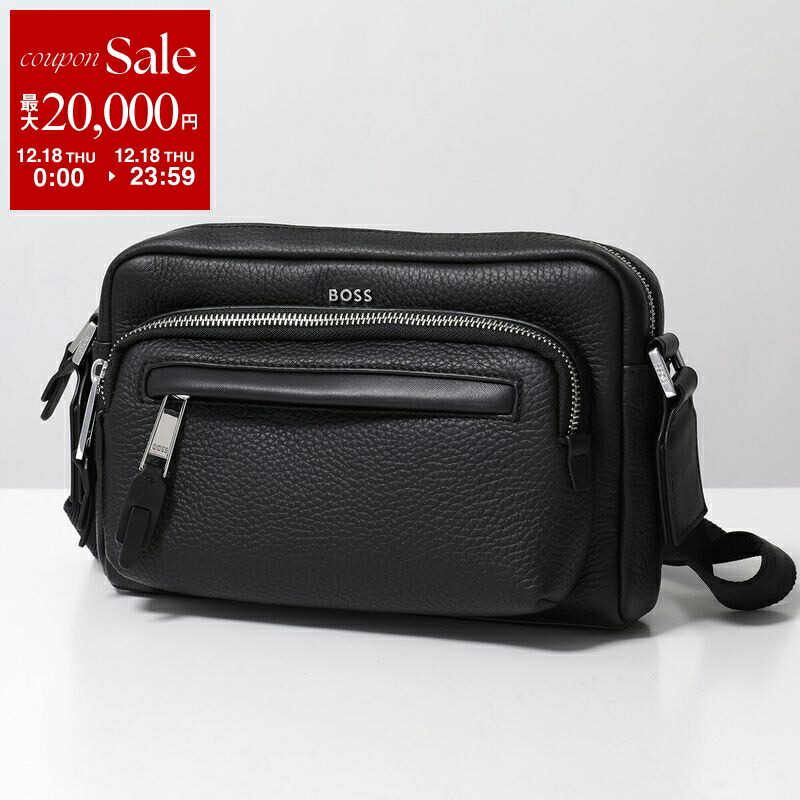 新品、HUGO BOSS ショルダーバッグ 黒 レザー HUGO BOSS（ヒューゴ・ボス） HUGO BOSS BLACK ショルダーバッグ