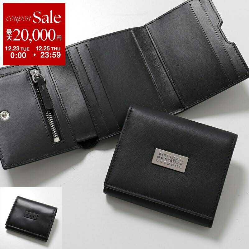 ❤マルジエラ MM6三つ折り財布 エンベロープ プリント ラムスキン ❤マルジエラ MM6三つ折り財布 エンベロープ プリント ラムスキン MM6