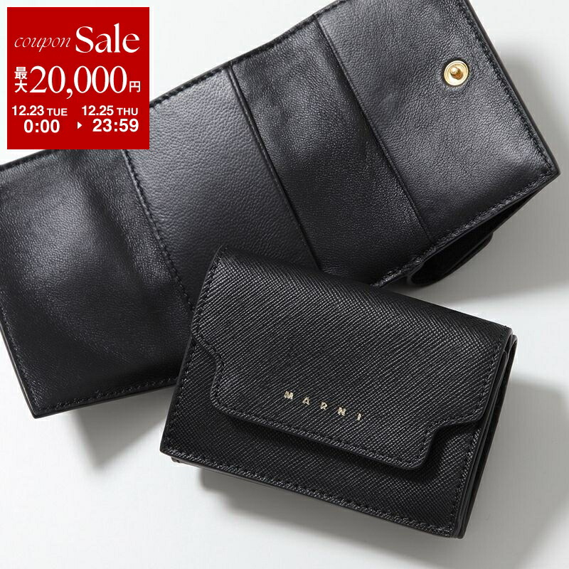 MARNI ケース PFMI0075A0 P5769 ミニ財布 ブラック MARNI（マルニ） コインケース PFMI0075A0 P5769 レディース ミニ財布