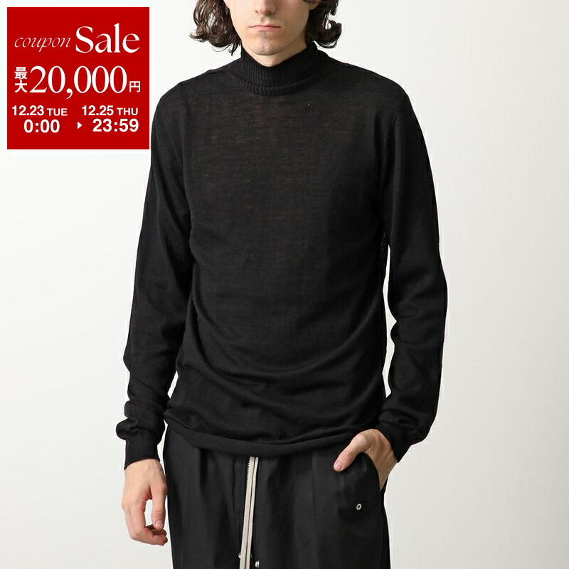 リックオウエンス　カットソー　L RICK OWENS (リック オウエンス) SS25 DIRT TAILORED LS / BLACK