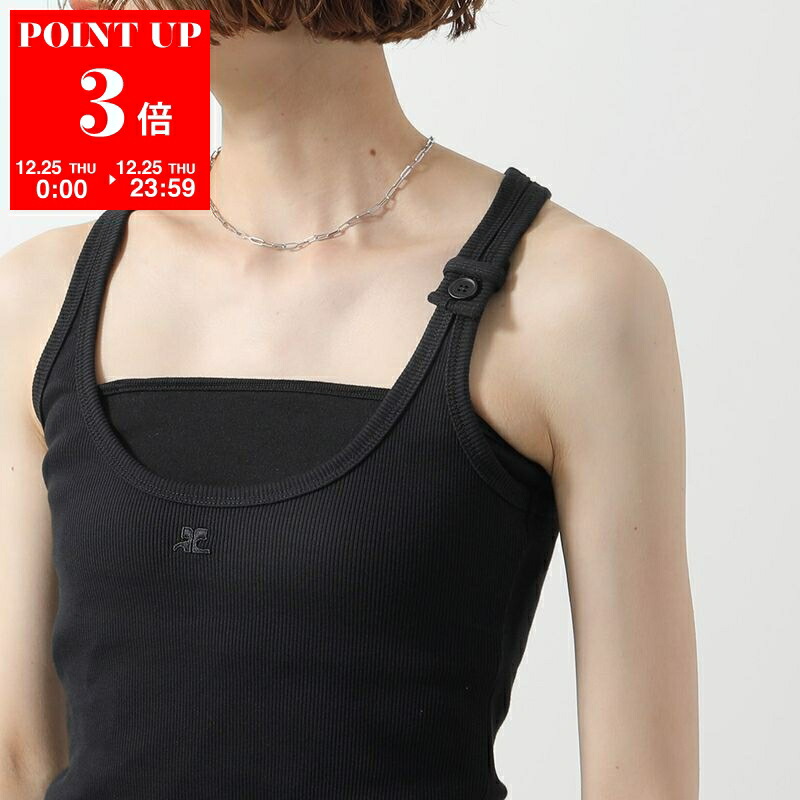楽天市場】Courreges クレージュ キャミソール POINTY RIB KNIT