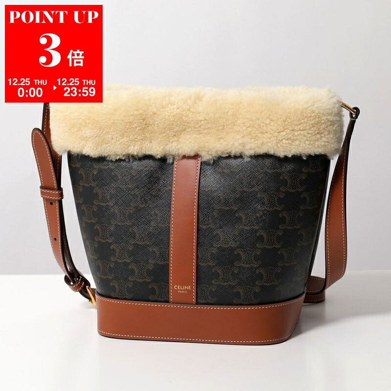 楽天市場】CELINE セリーヌ Small Triomphe Bucket Bag スモール