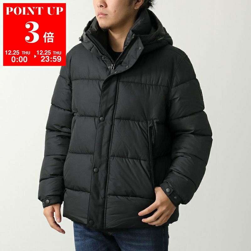 値下げ 交渉可　HUGO BOSS メンズ　アウター 楽天市場】ヒューゴ ボス ダウンジャケット コート ネイビー メンズ