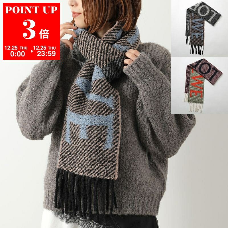 楽天市場】LOEWE ロエベ Mohair WoolStrip Scarf ストライプ モヘア