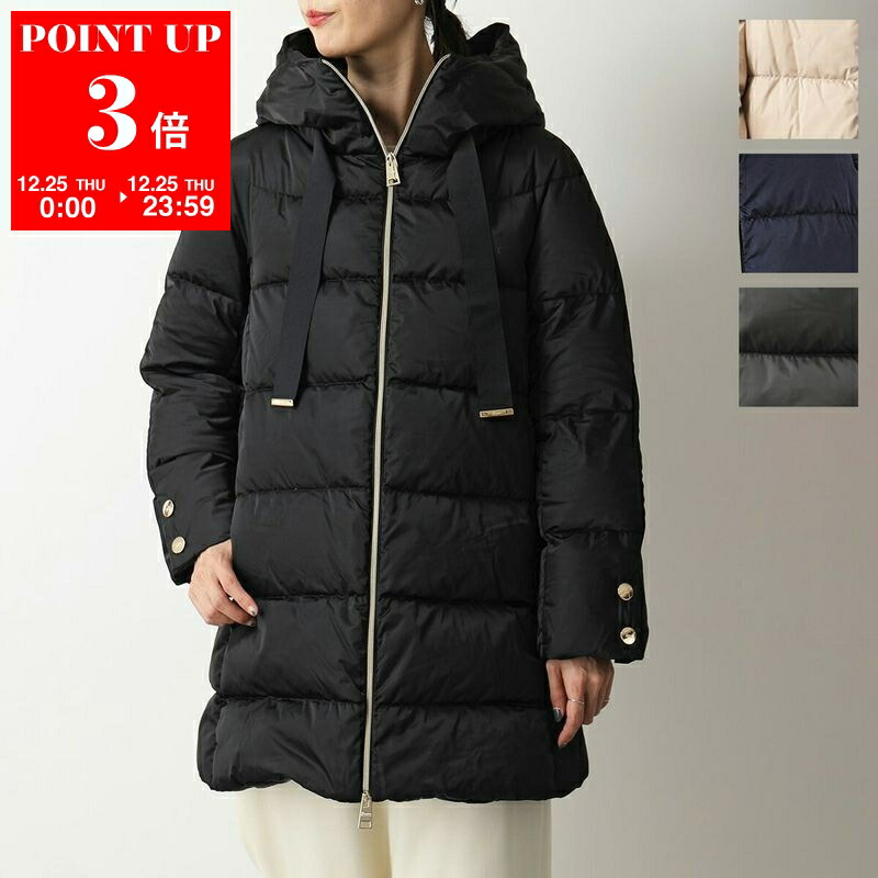 HERNO ブラック フード付きダウンコート HERNO - 新品☆ Herno ブラック ダウン 44 ジャケット フード付き