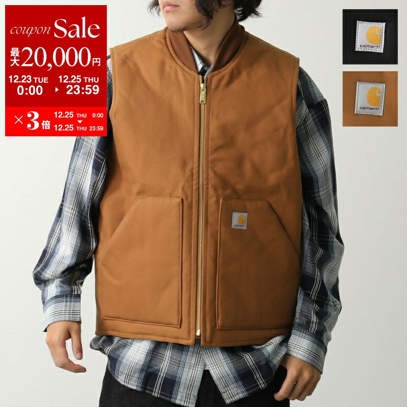 Carhartt Duck Vest カーハート ダックベスト ブラウン XL Carhartt（カーハート） ベストメンズ Duck Vest ダック ワークベスト