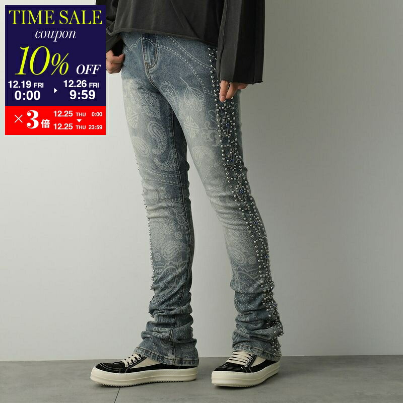 新品32 GUAPI デニム フレア スキニー フラワー 新品32 GUAPI デニム フレア スキニー フラワー 新品32 GUAPI デニム