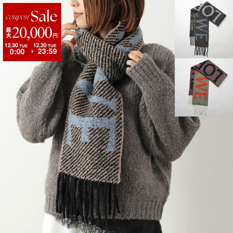 楽天市場】LOEWE ロエベ Mohair WoolStrip Scarf ストライプ モヘア