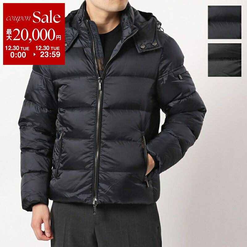 楽天市場】 ムーレー MOORERメンズ フード付き ダウンジャケット