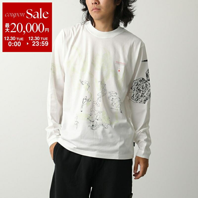 Stone ホワイト 長袖　パッチ付き STONE ISLAND（ストーン アイランド） 25AWモデル バッジワッペン付き