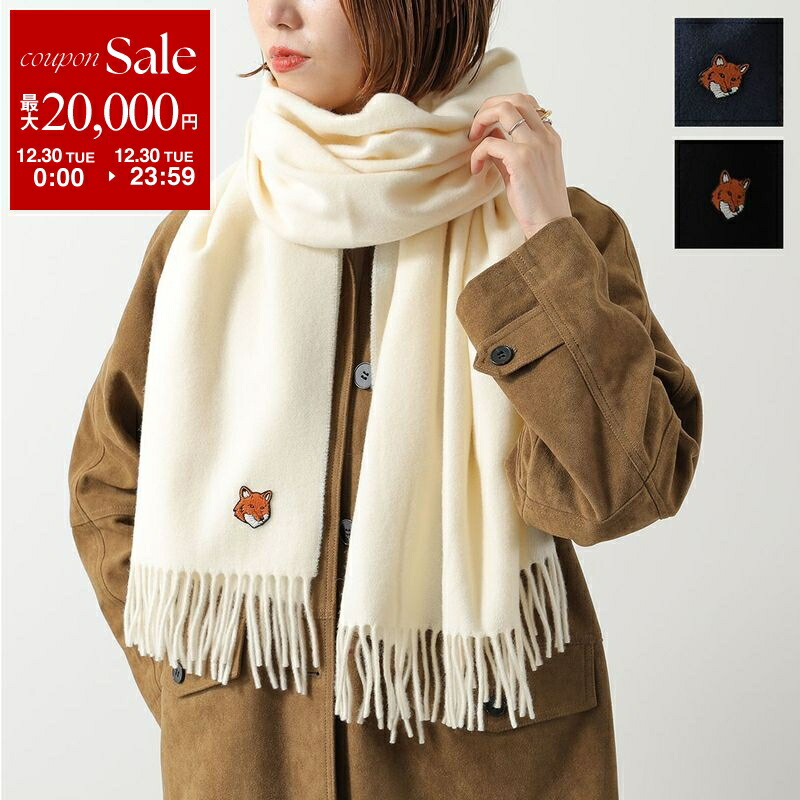 楽天市場】MAISON KITSUNE メゾンキツネ マフラー BOLD FOX HEAD SCARF