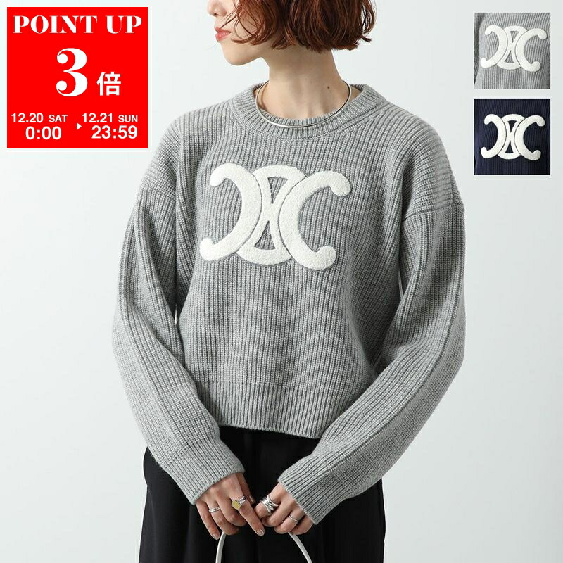 楽天市場】CELINE セリーヌ ニット PULL COL ROND BOXY TRIOMPHE