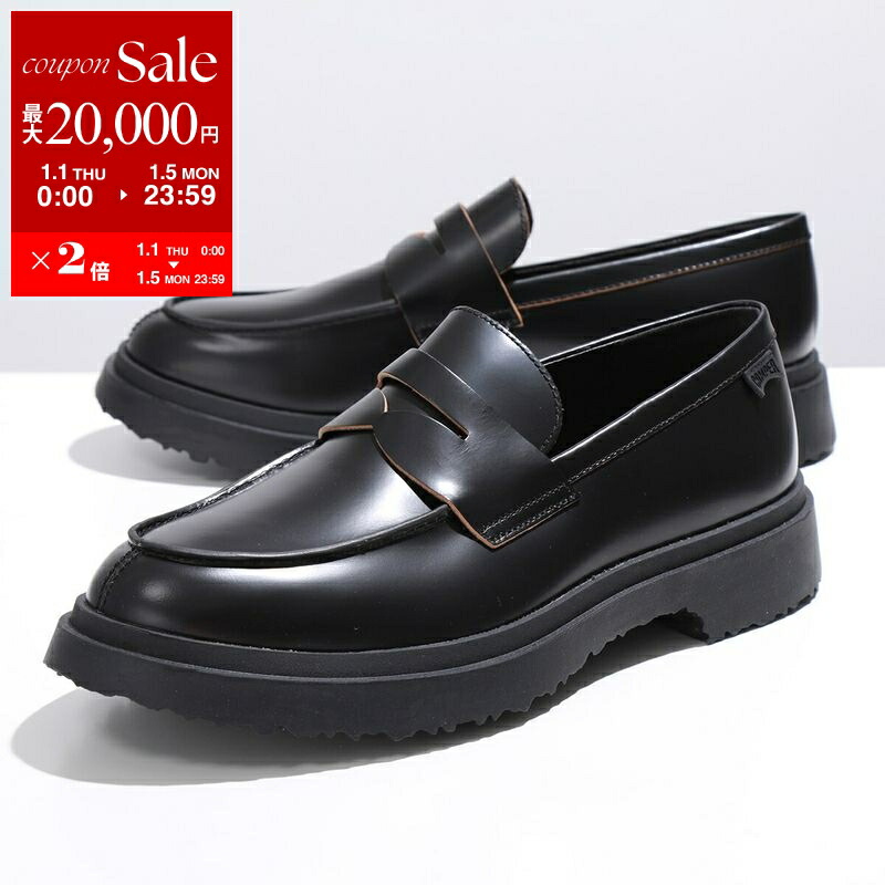未使用✨23.5 カンペール ローファー Milah ミラ プラットフォーム 黒 CAMPER - 美品☆23.5 カンペール ローファー Milah ミラ