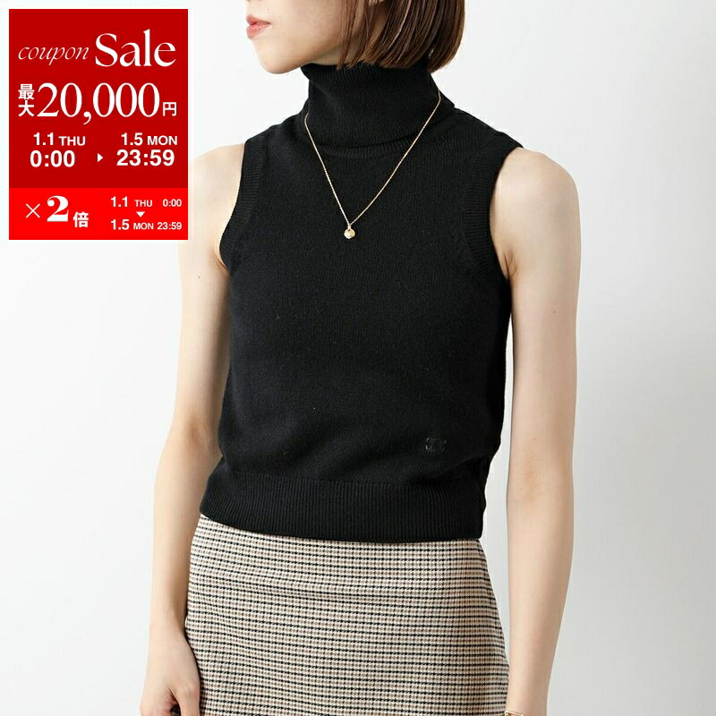 CELINE ブラック タンクトップ CELINE ブラック タンクトップ CELINE