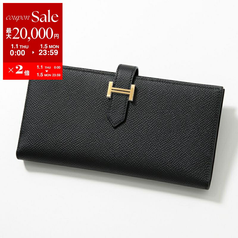 楽天市場】HERMES エルメス 二つ折り長財布 Bearn Souffle ベアン