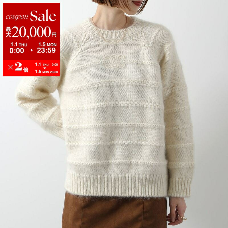 セリーヌ　BOYDOLLブラッシュドシルクモヘアオーバーサイズニット CELINE(セリーヌ) 22AW BOY DOLL ブラッシュドシルクモヘア ニット