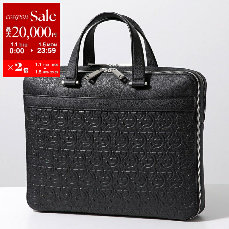 【美品】Ferragamo レザーブリーフケース　ロゴ型押し　重厚レザー 楽天市場】【新春SALE・最大2万円OFFクーポン1/1～5限定】FERRAGAMO