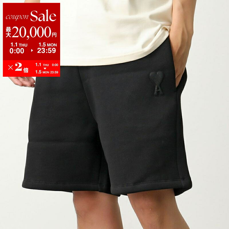 ami ネイビー ハーフパンツ ハートロゴ刺繍　アミパリス　Sサイズ ami ネイビー ハーフパンツ ハートロゴ刺繍 アミパリス Sサイズ ami